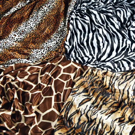 Animal Print upholstery fabric swatch