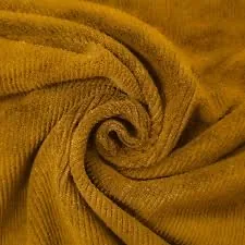 Corduroy upholstery fabric swatch
