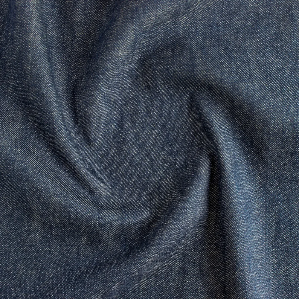 Denim upholstery fabric swatch